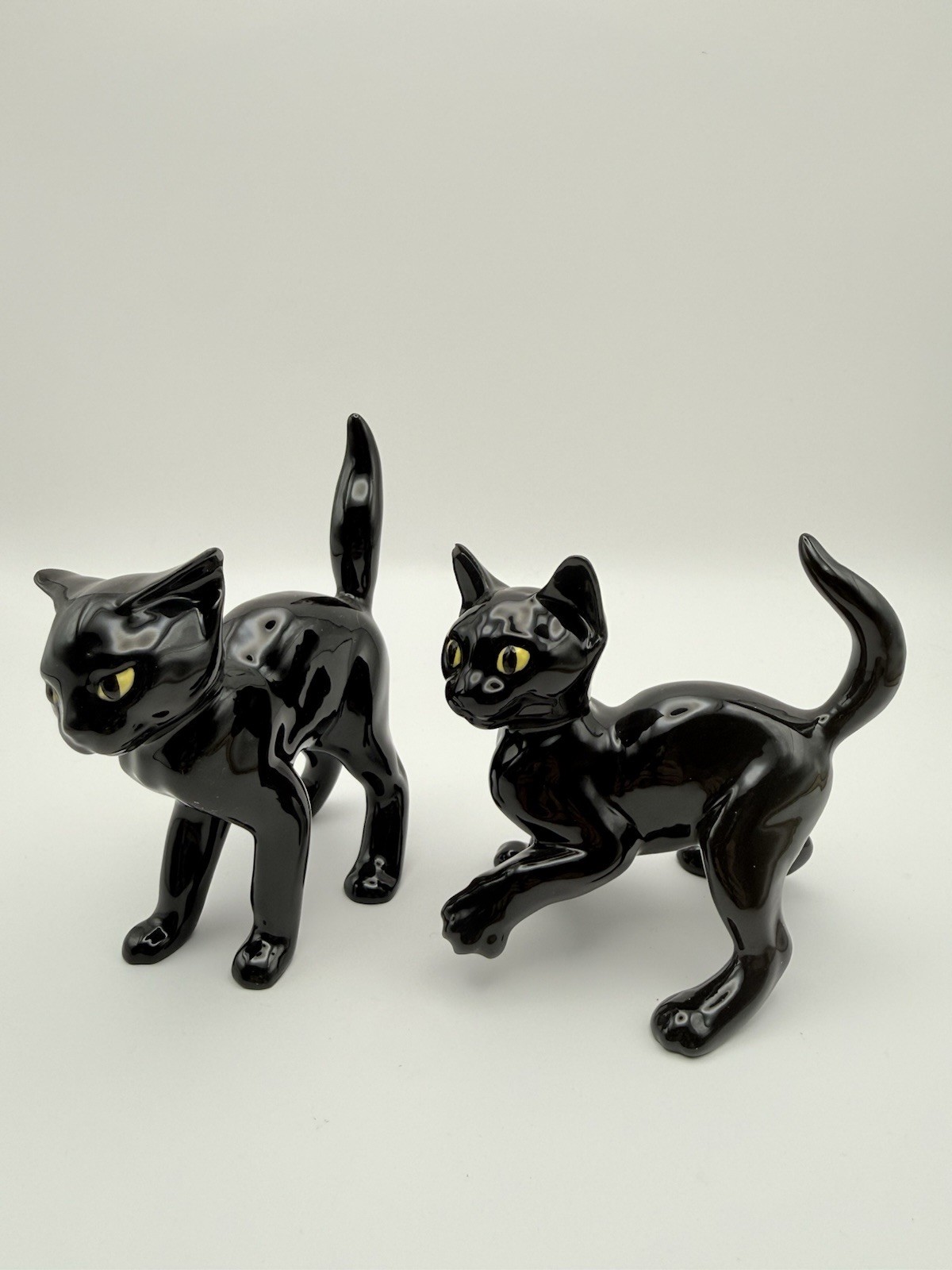 Hagen Renaker DW Bing Bong Cat Rare Black & DW Kewi Li Kitten Cats Set Of 2 READ Hagen Renaker DW Bing Bong Cat Rare Black & DW Kewi Li Kitten Cats Set Of 2 READ