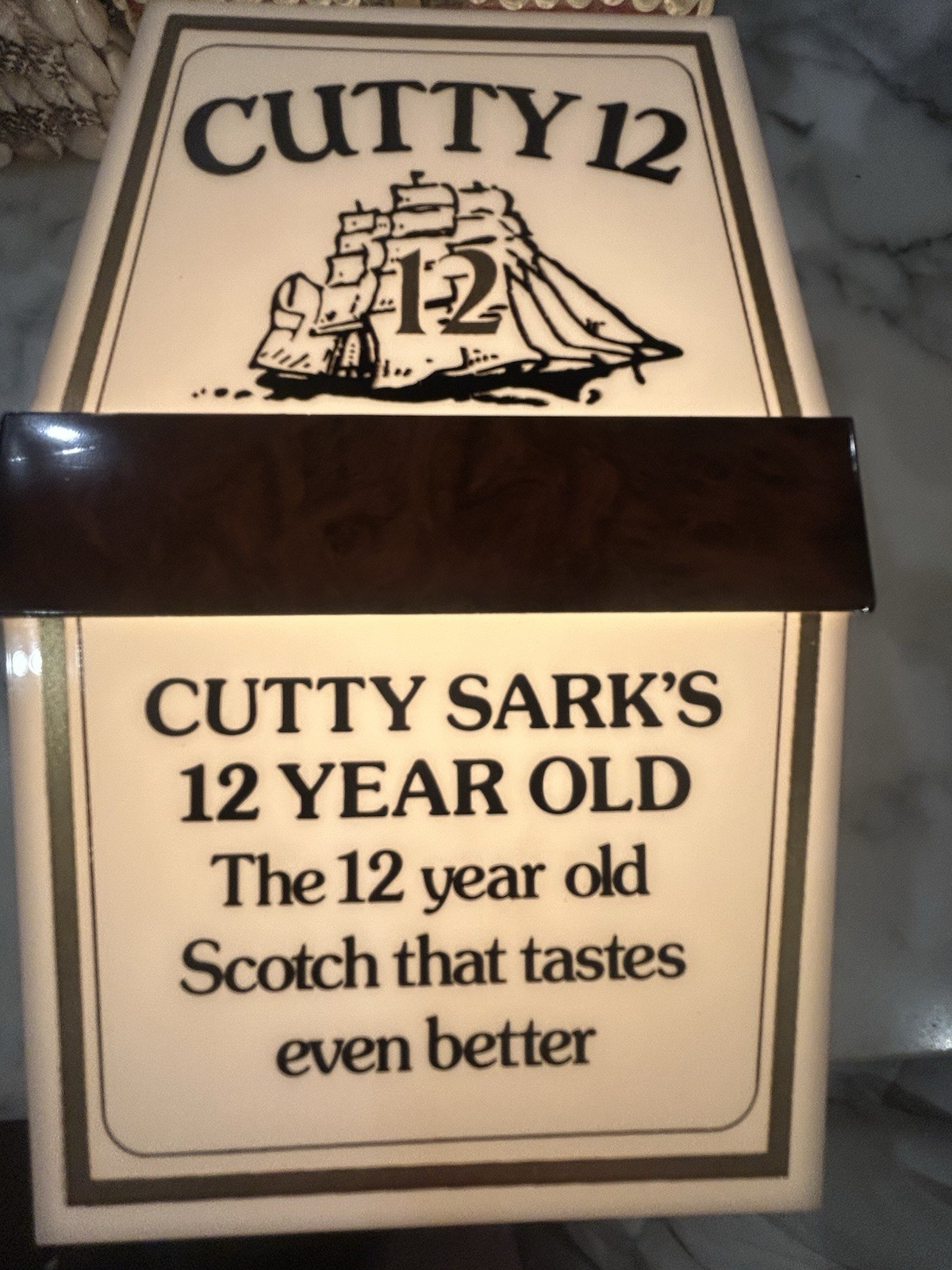 Vintage Cutty12 Lighted Bar Sign Sconce Wall Lamp Cutty Sark\'s 1960\'s-1970\'s