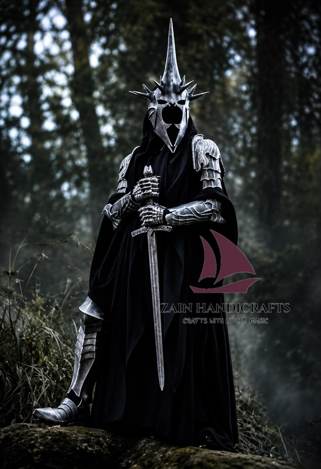 ZAIN The Witch-King of Angmar Full Costume/Dark Nazgul Full Suit of rings Lord