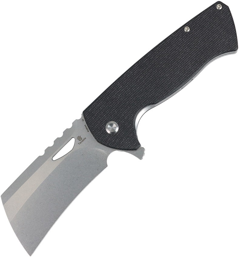 Tenable Knives Leviathan Linerlock Black Micarta Folding D2 Steel Knife B1083A3