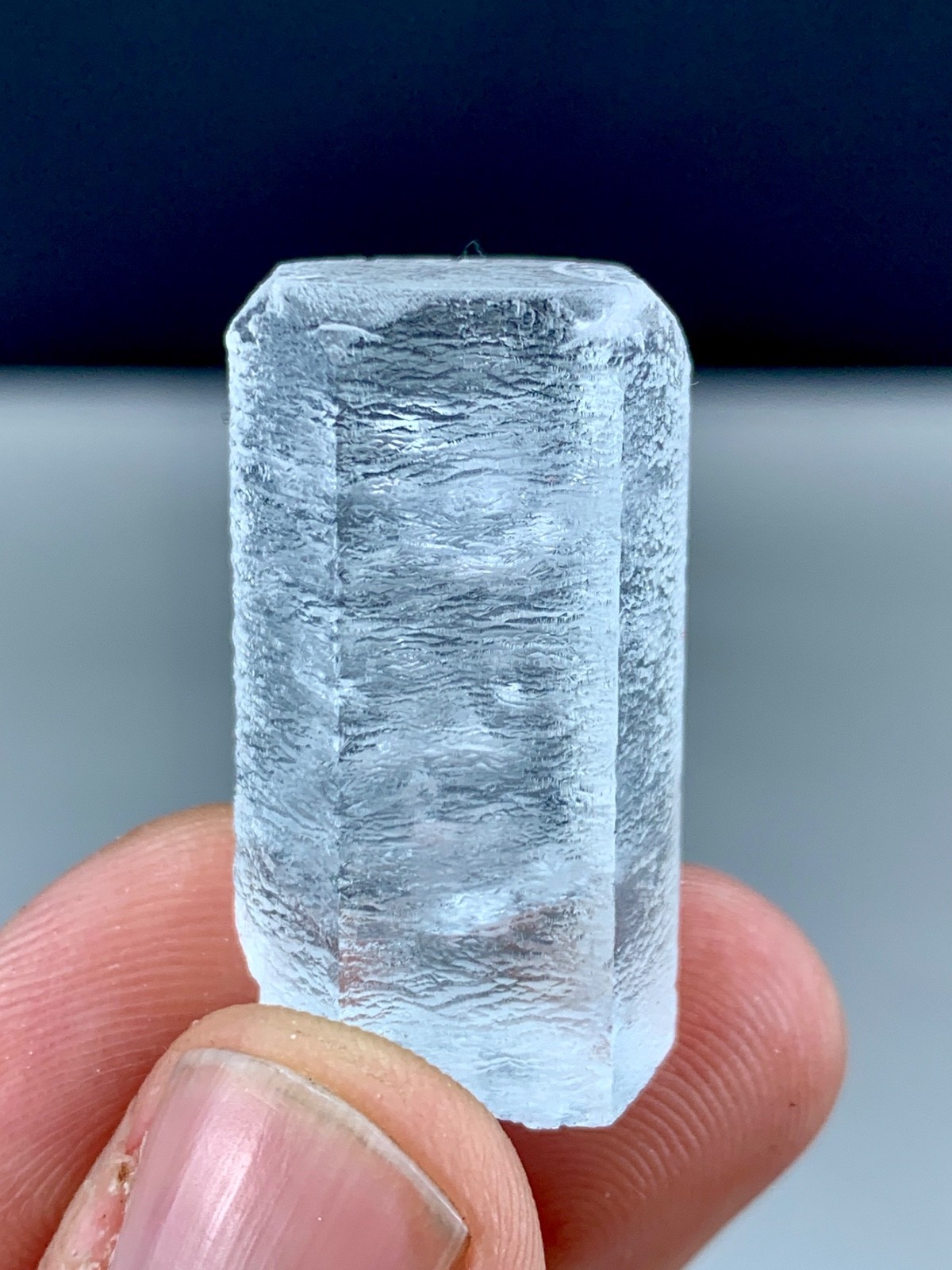 80 Ct’s Aquamarine Transparent Etched Crystal From ( Shigar Valley )