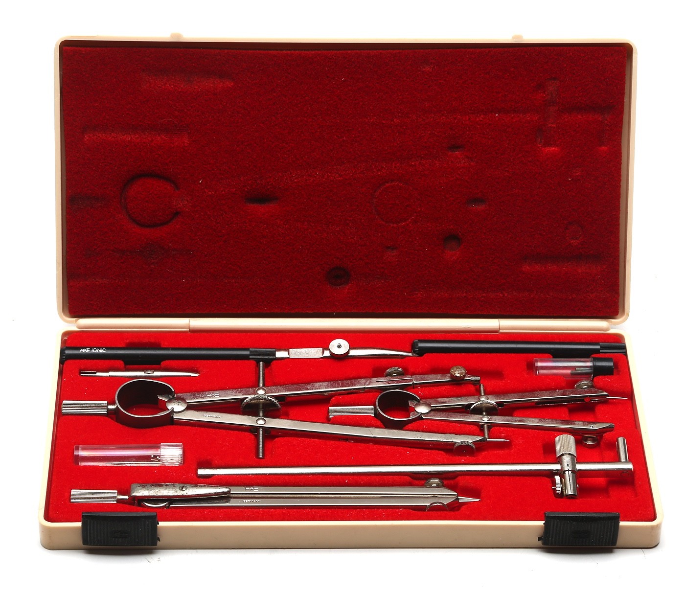 Vintage K&E Kueffel & Esser IONIC Drafting Set W Germany W/Red Velvet K &E Case Vintage K&E Kueffel & Esser IONIC Drafting Set W Germany W/Red Velvet K &E Case