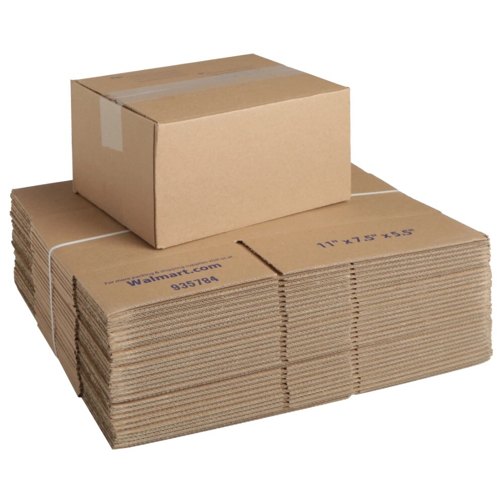 Recycled Shipping Boxes, 11 in. L x 7.5 in. W x 5.5 in. H, 30-Count Recycled Shipping Boxes, 11 in. L x 7.5 in. W x 5.5 in. H, 30-Count