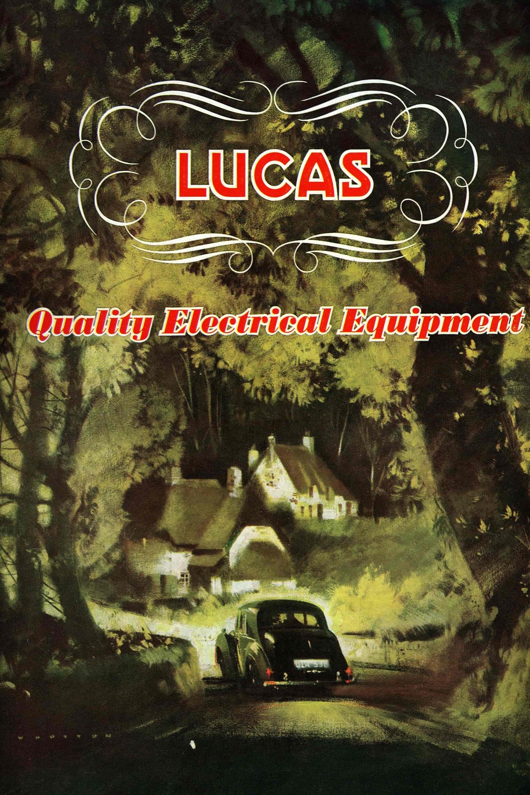 🌟 Lucas Quality Electrical Equipment Poster - 1940s Ad Print 24x36” 🌟 Bar