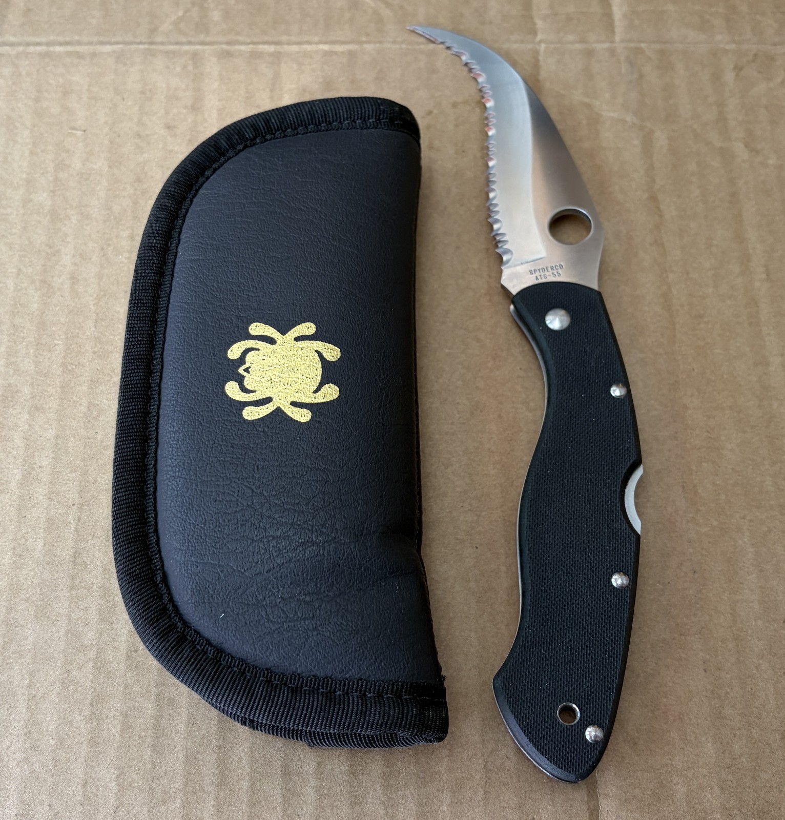 Spyderco Civilian Clipit Black G-10 Folding Knife C12GS (JAPAN)