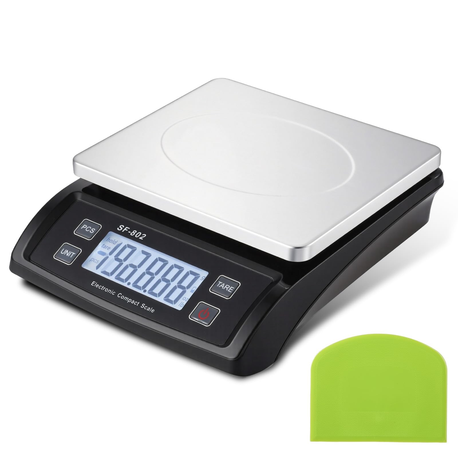 Tellegloww Large Digital Kitchen Scale 66LB 30kg Food with Dough Black Tellegloww Large Digital Kitchen Scale 66LB 30kg Food with Dough Black