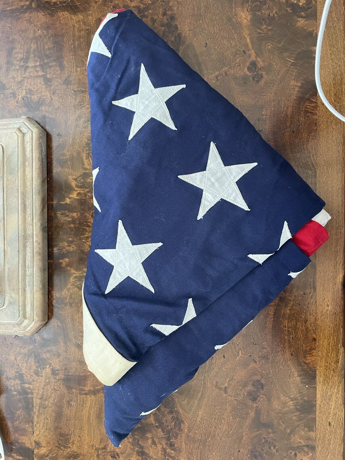 Veteran owned Rare Vintage VALLEY FORGE FLAG CO. 50 Star 5’ x 9’ Heavy Cotton.