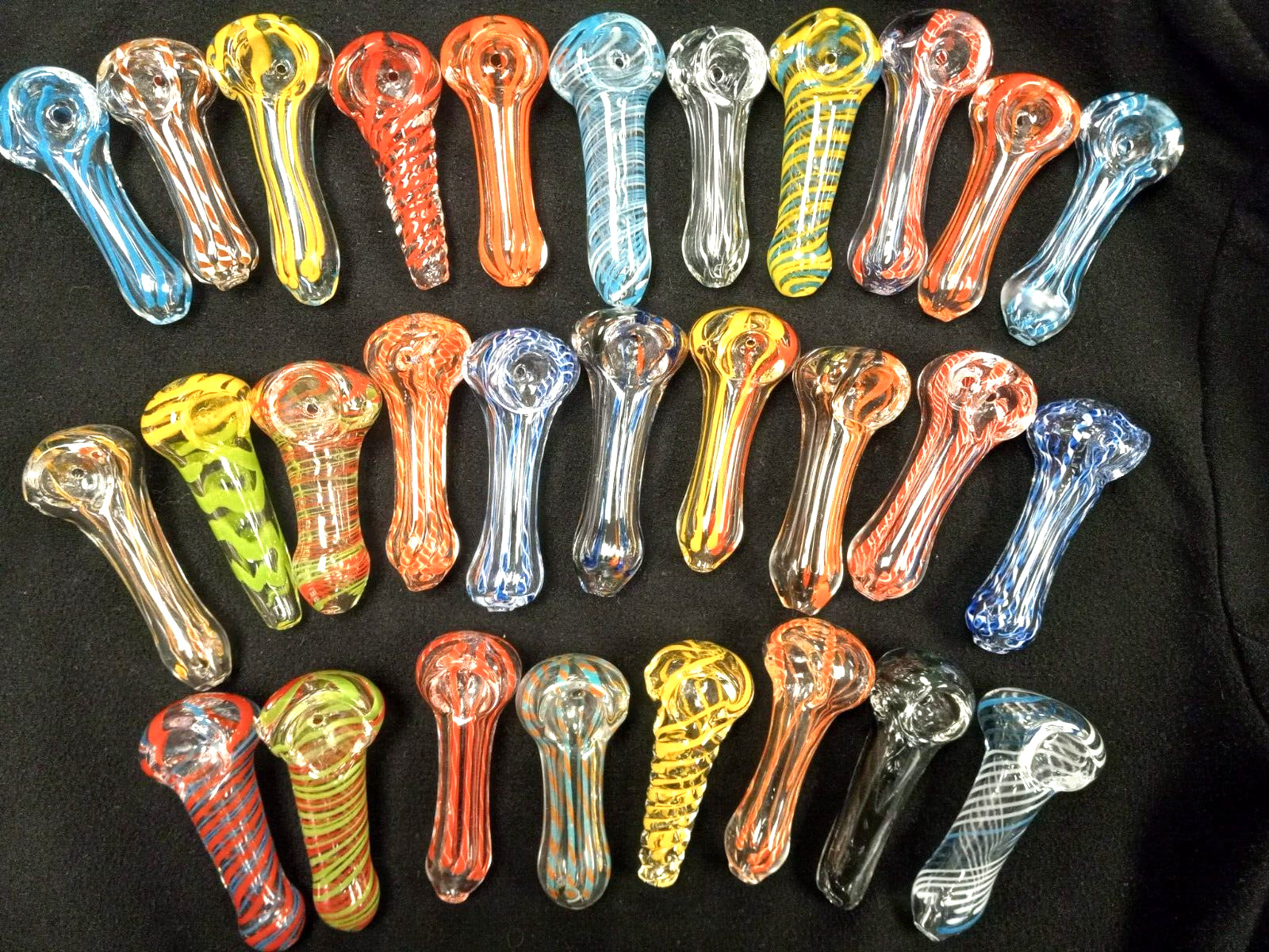 😎💛#1 BEST QUALITY GLASS 2 ½” TOBACCO SMOKING 🧡THICK GLASS SPOON PIPE 💚💜