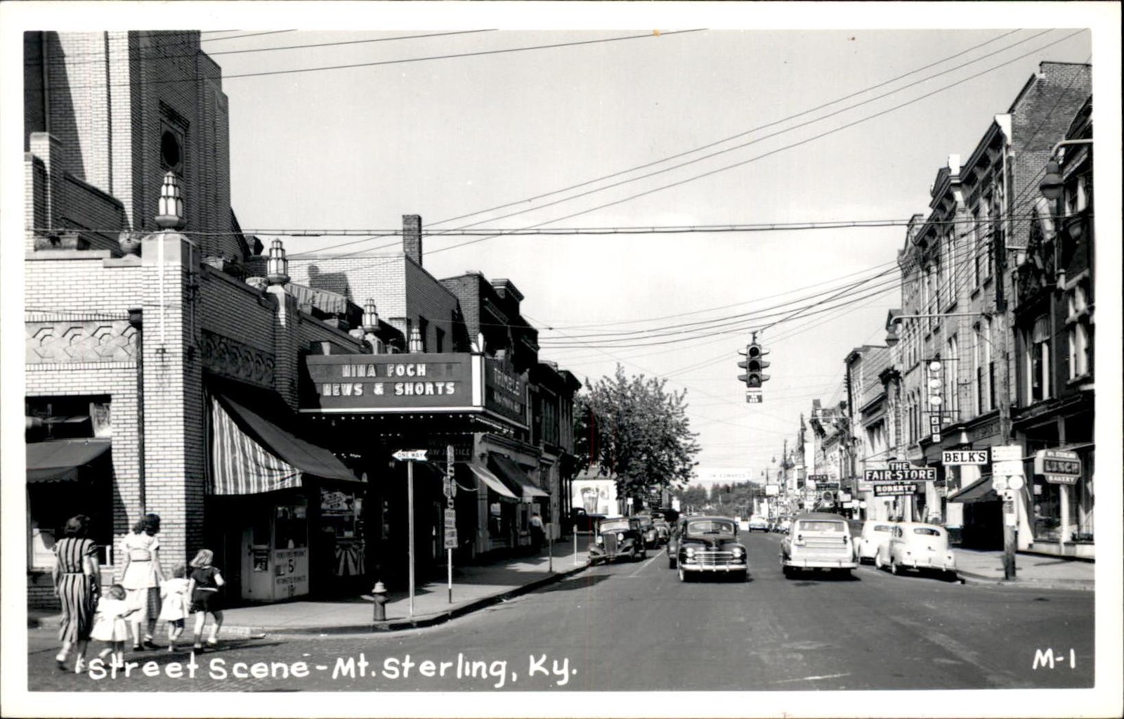 Mt. Sterling KY Street Scene c1940s-50s Real Photo Vintage Postcard bhn Mt. Sterling KY Street Scene c1940s-50s Real Photo Vintage Postcard bhn