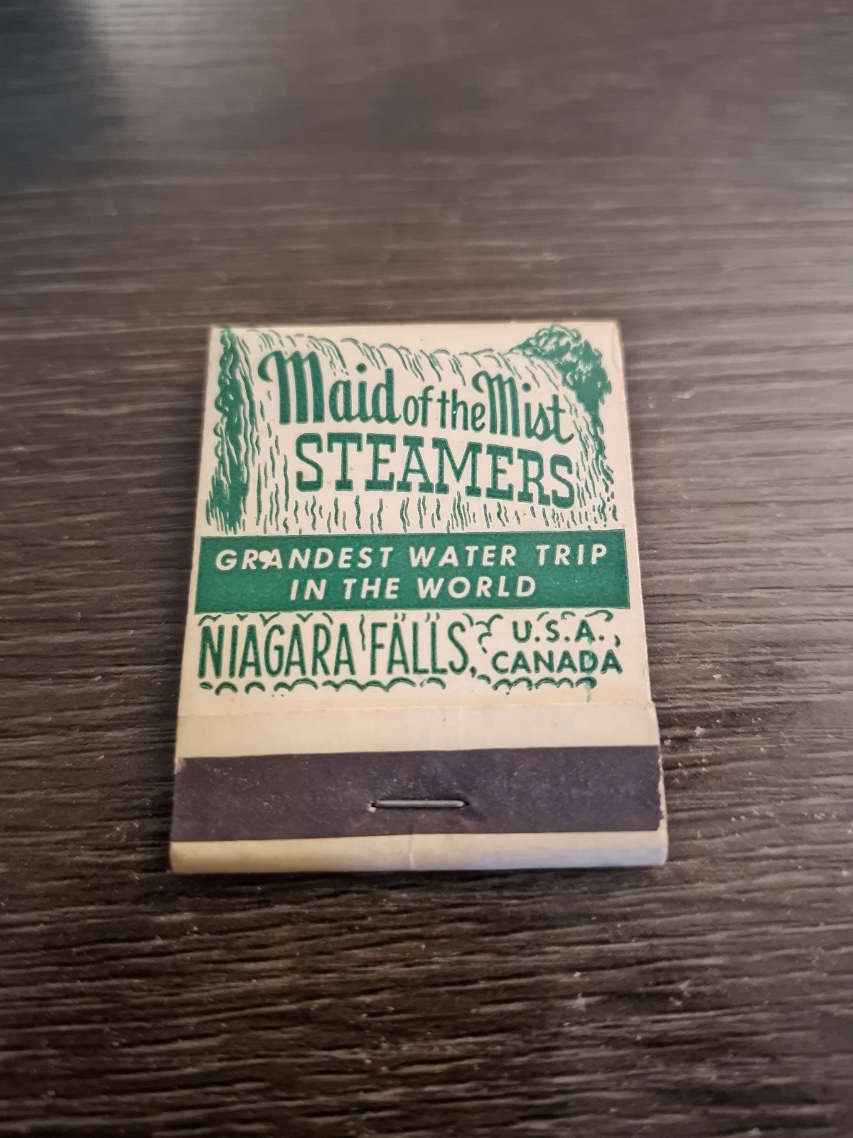 c1950s Maid of the Mist Steamers Niagara Falls Full Unstruck Matchbook c1950s Maid of the Mist Steamers Niagara Falls Full Unstruck Matchbook