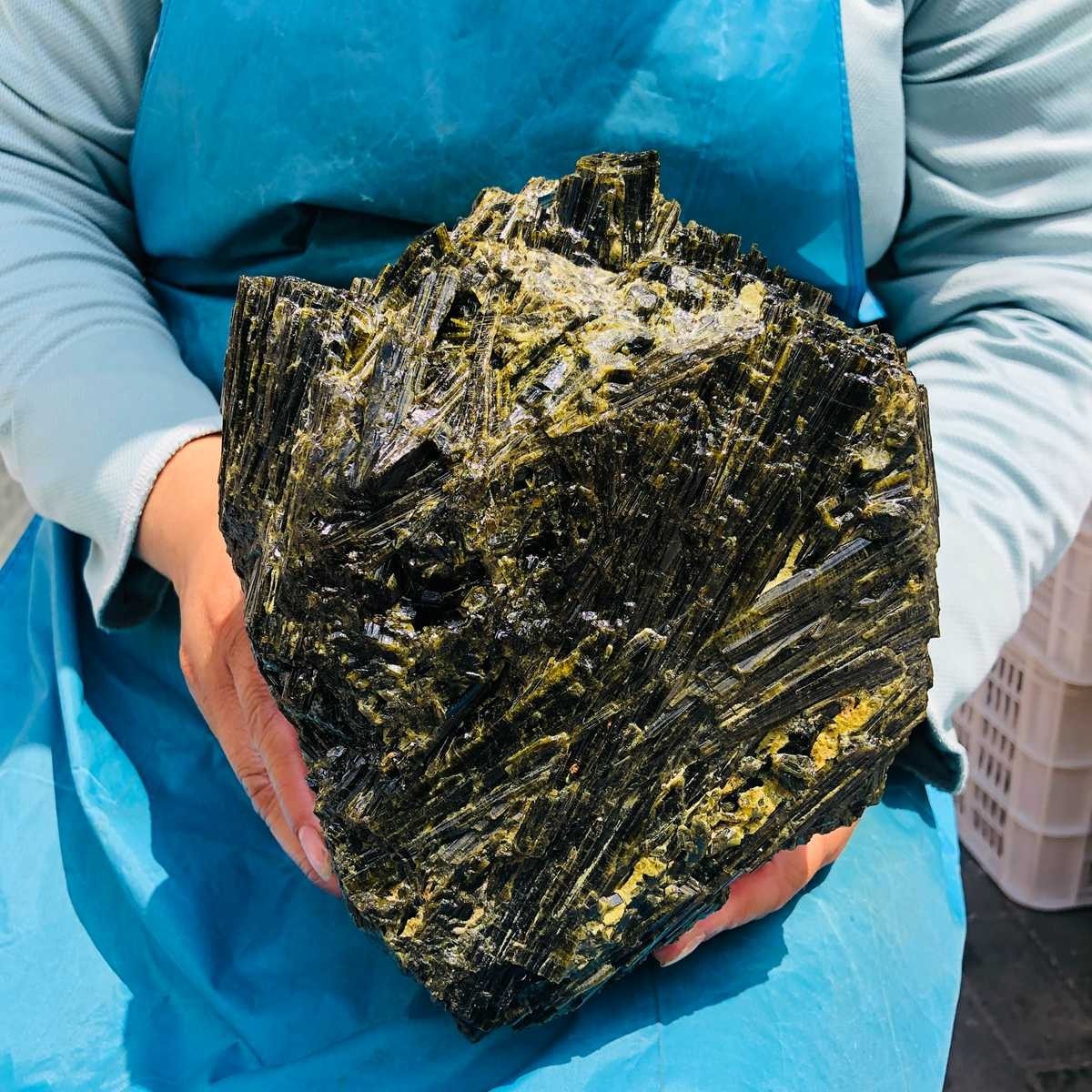 5670g Top Green Tourmaline Crystal Stone Gem Original Mineral Specimen 5312