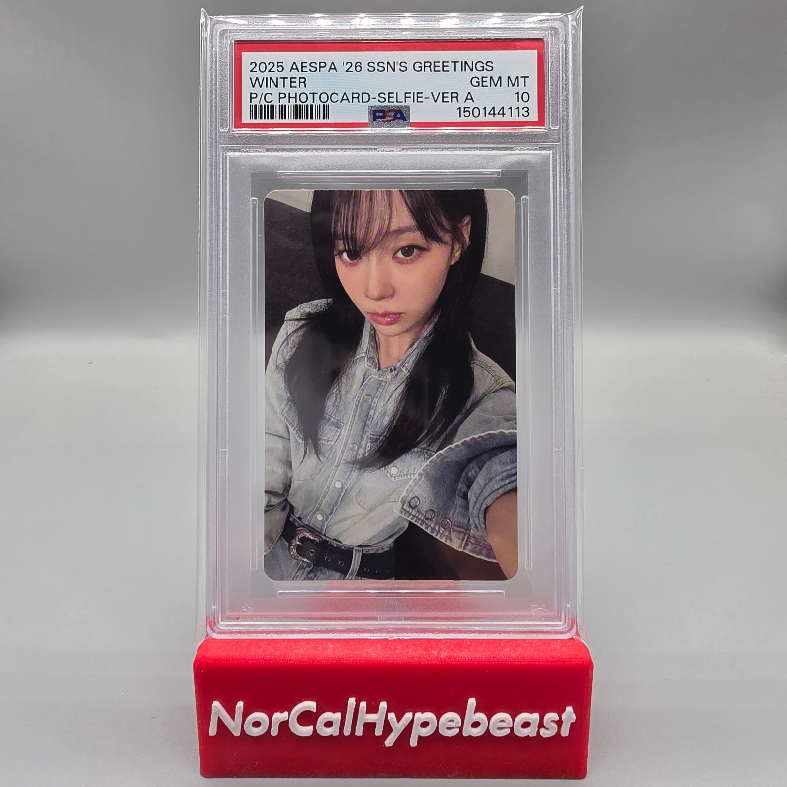 2025 Aespa '26 Season's Greetings WINTER Selfie PC Version A PSA 10 GEM MINT