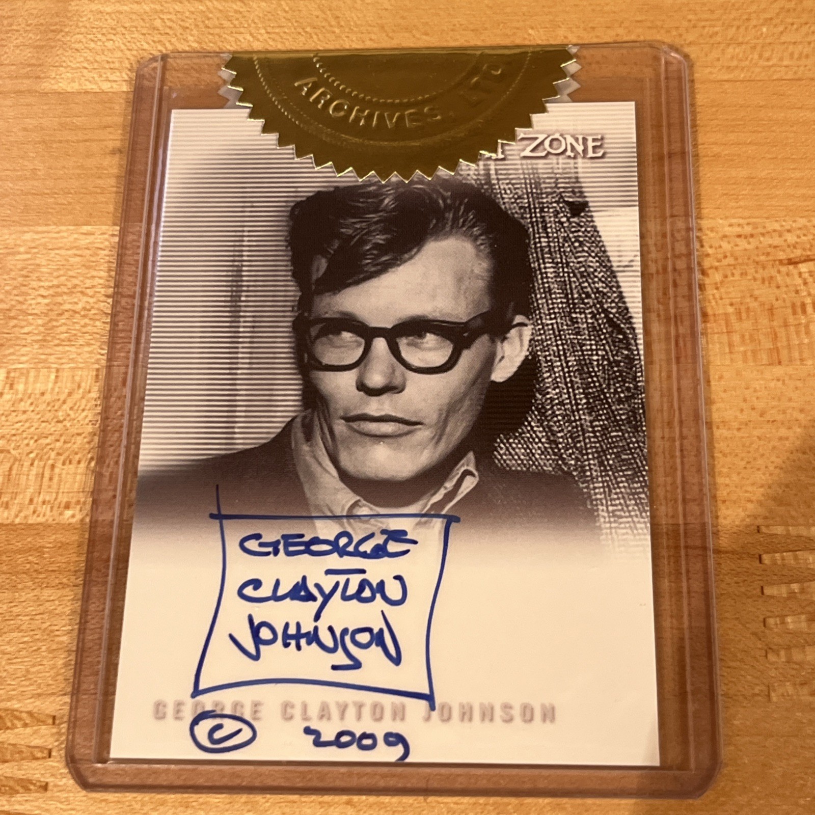 GEORGE CLAYTON JOHNSON A-149 RITTENHOUSE TWILIGHT ZONE CARD