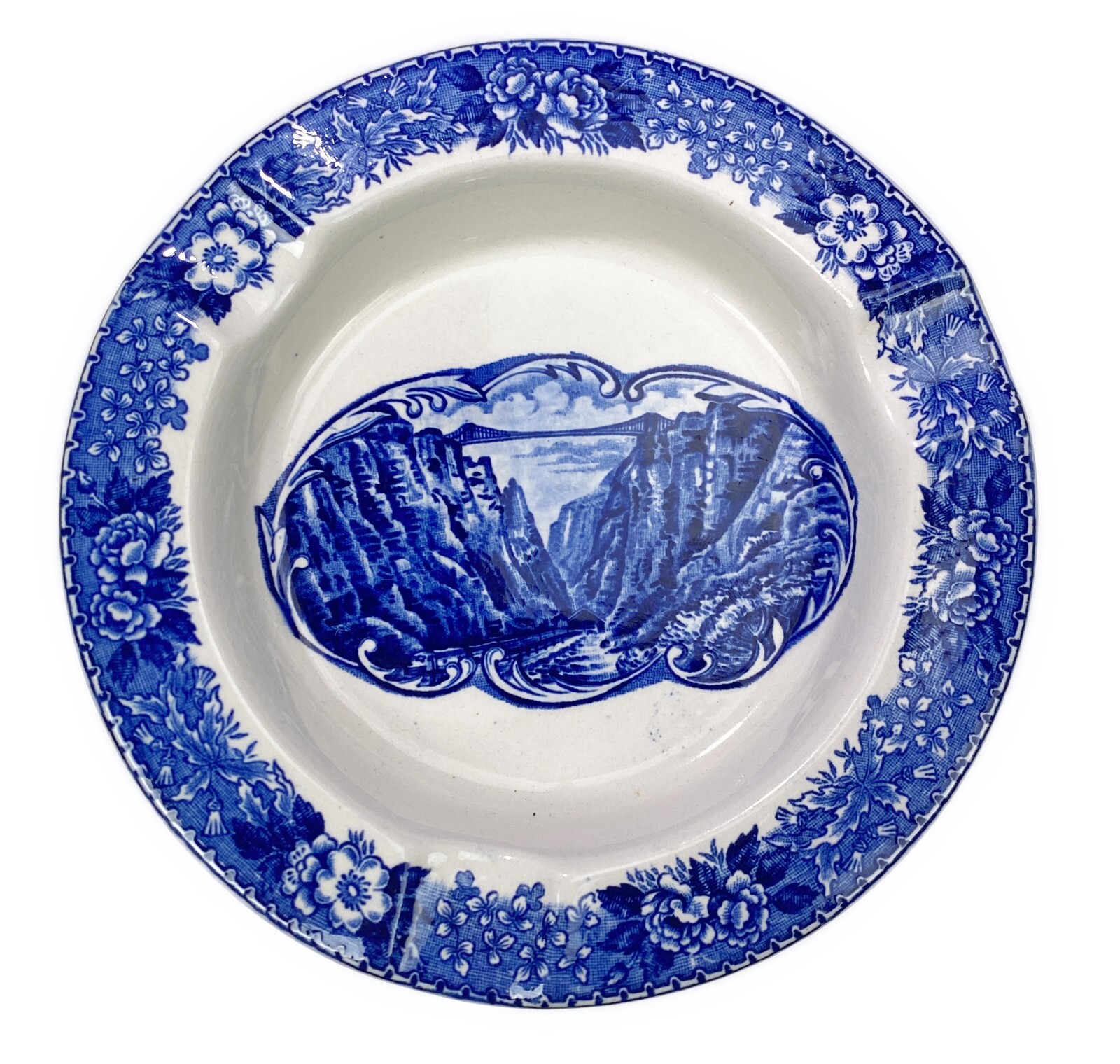 5.25” Highest Bridge Royal Gorge CO Souvenir Vtg Ashtray Jonroth England