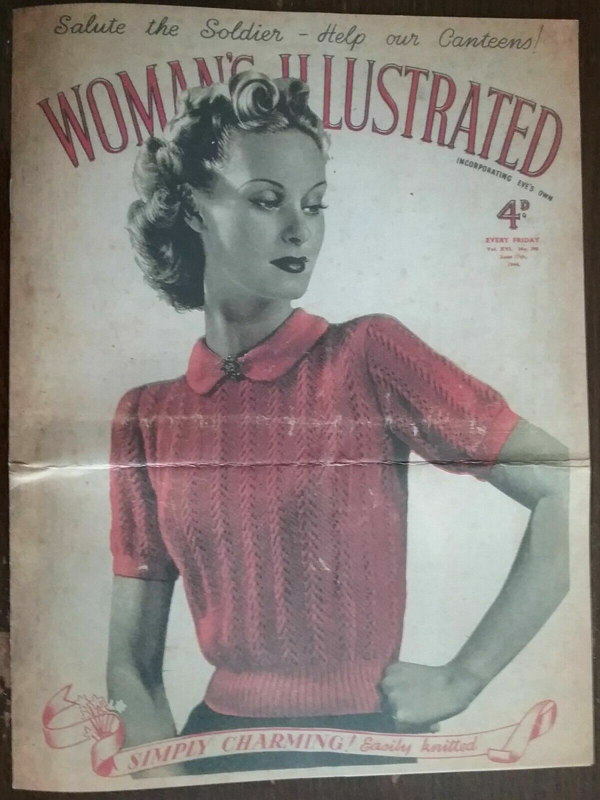 WWII WAR-TIME WOMEN\'S ILLUSTRATED WITH ADVERTS & TIPS ON FASION & RECIPES (Repr)