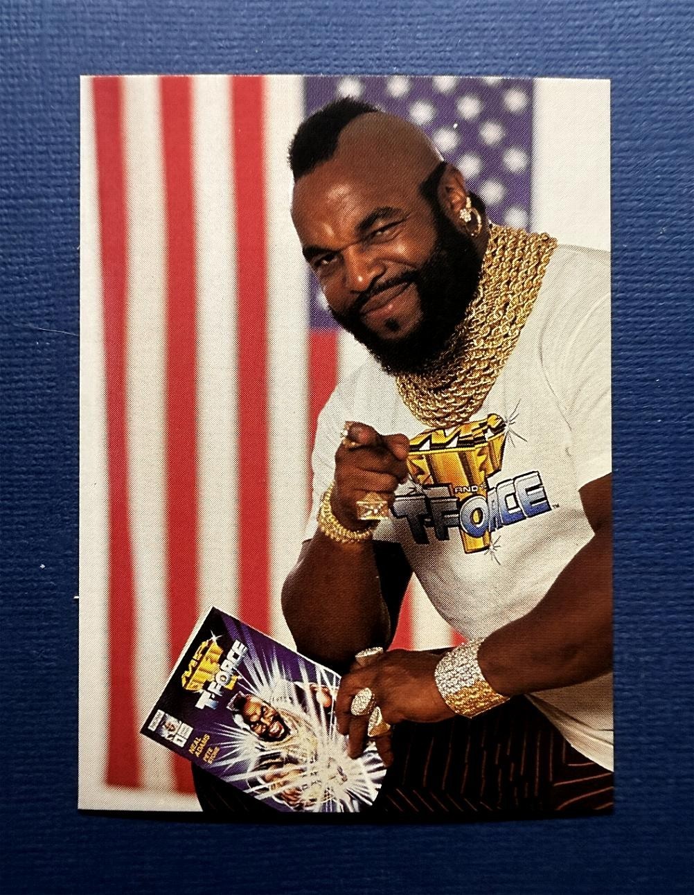 MR. T and THE T-FORCE 1993 NOW COMICS / CALL MR. T / PROMOTIONAL CARD (NM) * MR. T and THE T-FORCE 1993 NOW COMICS / CALL MR. T / PROMOTIONAL CARD (NM) *