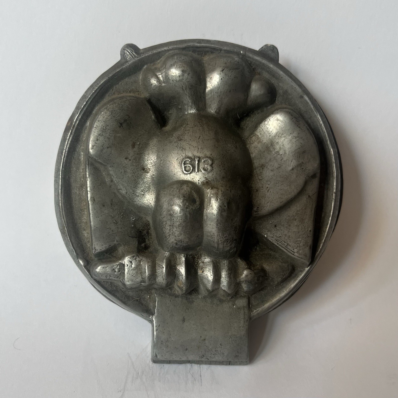 Antique Krauss Pewter Ice Cream Chocolate Mold #613 Masonic Double Headed Eagle Antique Krauss Pewter Ice Cream Chocolate Mold #613 Masonic Double Headed Eagle