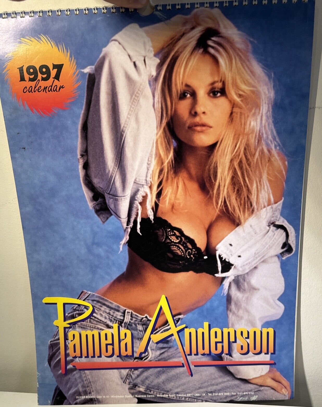 Pamela Anderson 1997 Large Calendar Absolutely Stunning 
