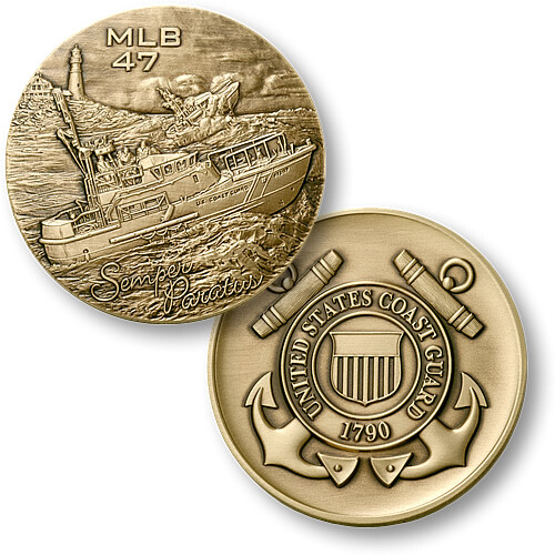 COAST GUARD MLB-47 MOTOR LIFE BOAT BRONZE 1.75\