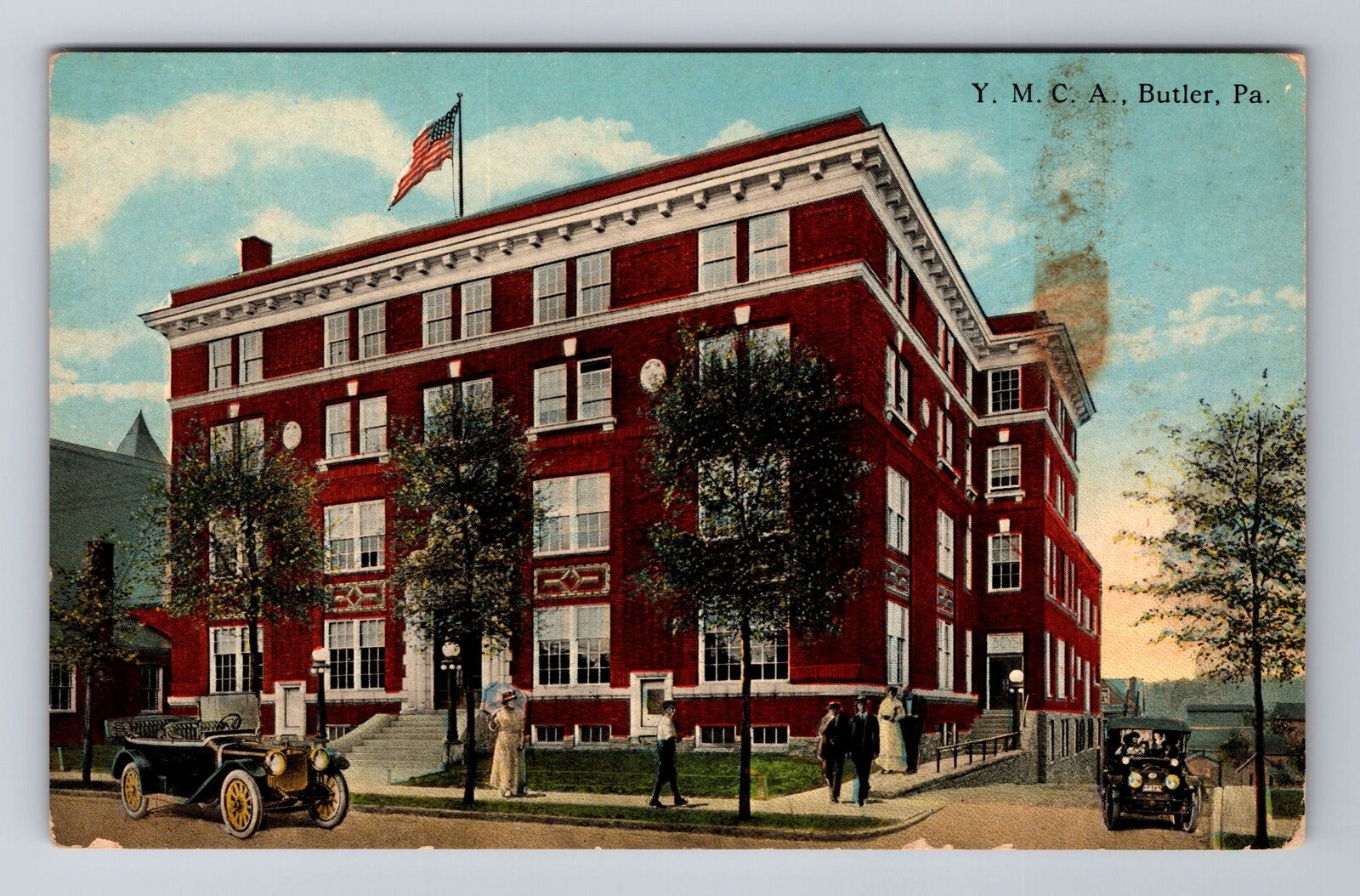 Butler PA-Pennsylvania, Y.M.C.A. Building, Ladies & Gents, Vintage Postcard