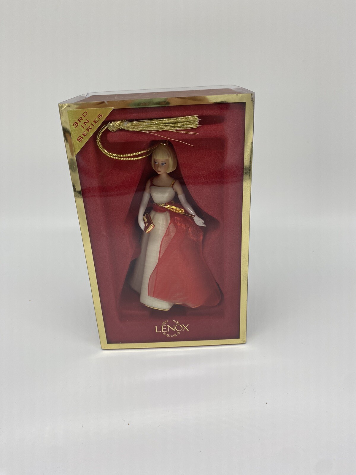 LENOX BARBIE HOLIDAY DANCE 3RD SERIES CHRISTMAS ORNAMENT COLLECTIBLE 4-1/2