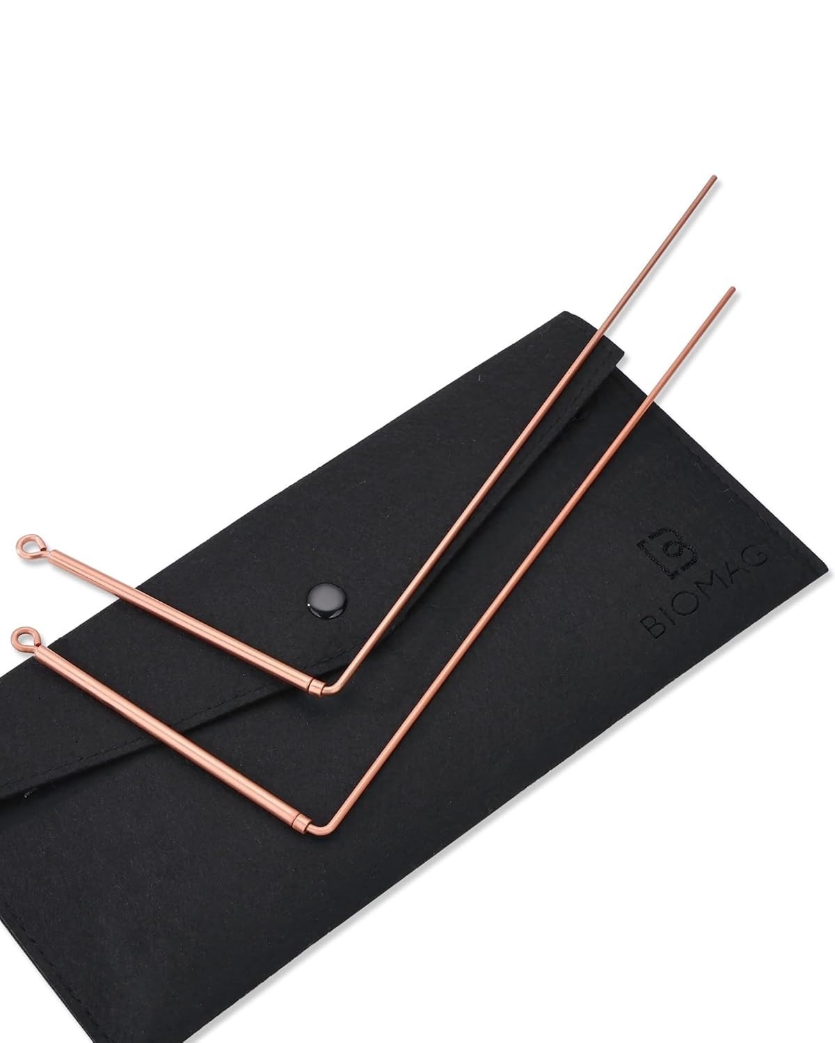 Biomag 99.9% Copper Dowsing Rods, 2Pcs Divining Rods with Gift Bag for Ghost ...