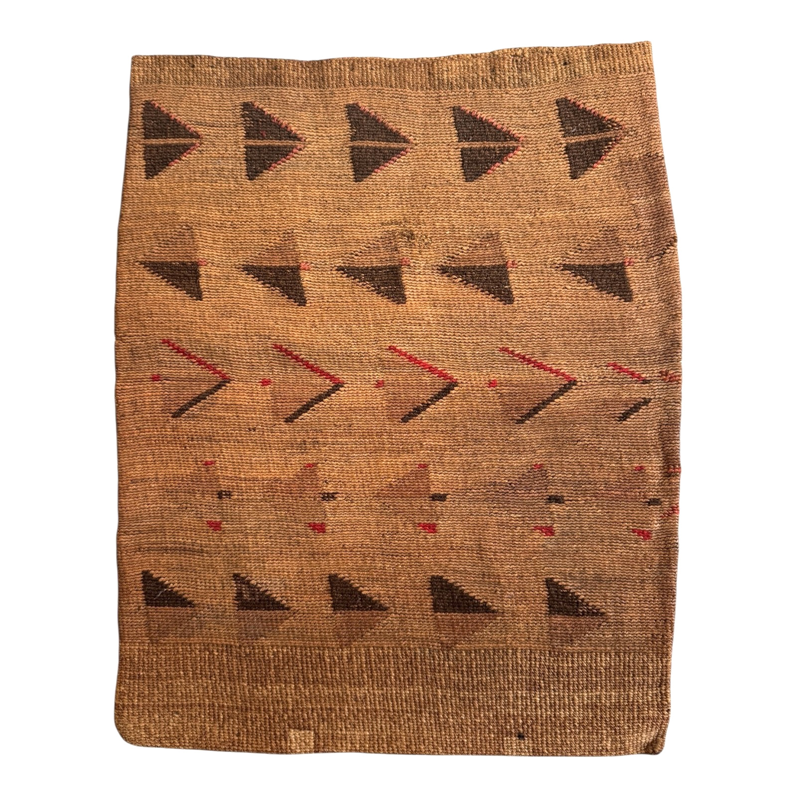 Antique Native American Plateau Nez Perce Double Sided Corn Husk Flat Bag Antique Native American Plateau Nez Perce Double Sided Corn Husk Flat Bag