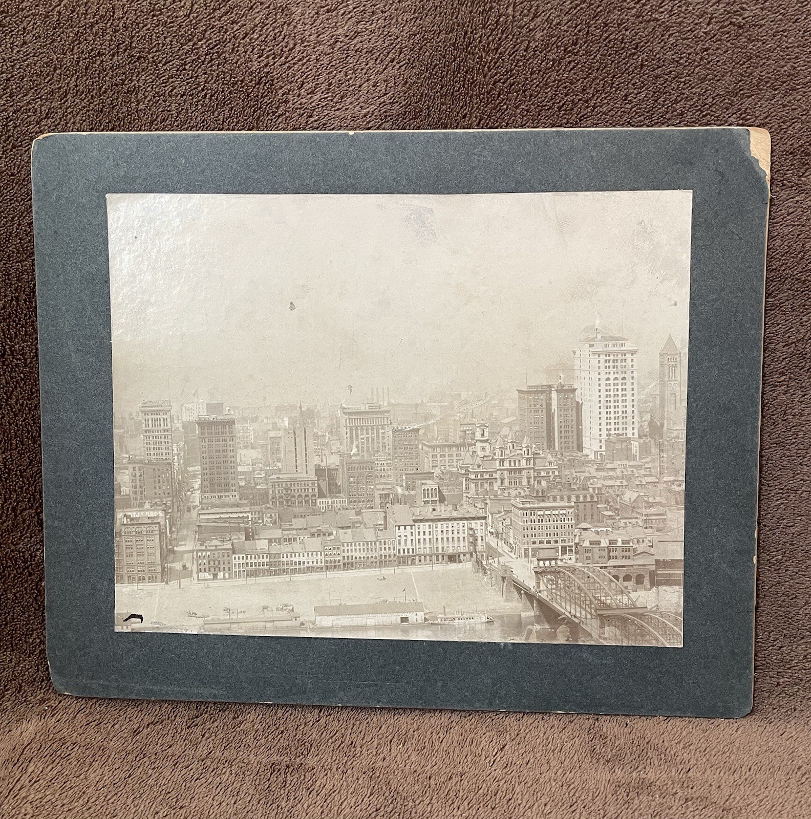 Original Early 1900's Photo of Pittsburgh - View from Mt Washington Original Early 1900's Photo of Pittsburgh - View from Mt Washington