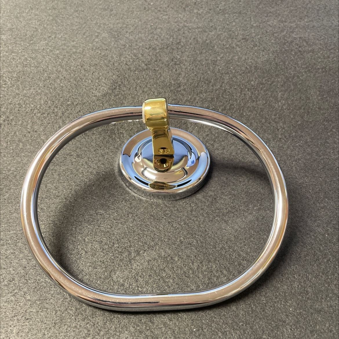 Towel Ring Polished Chrome and Polished Brass