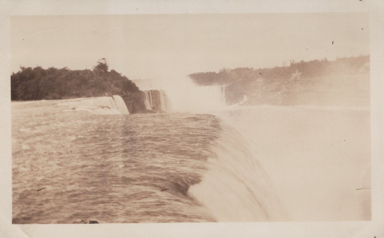 Antique 1925 Niagara Falls Cascade June Scenic Vintage - Original Rare Photo