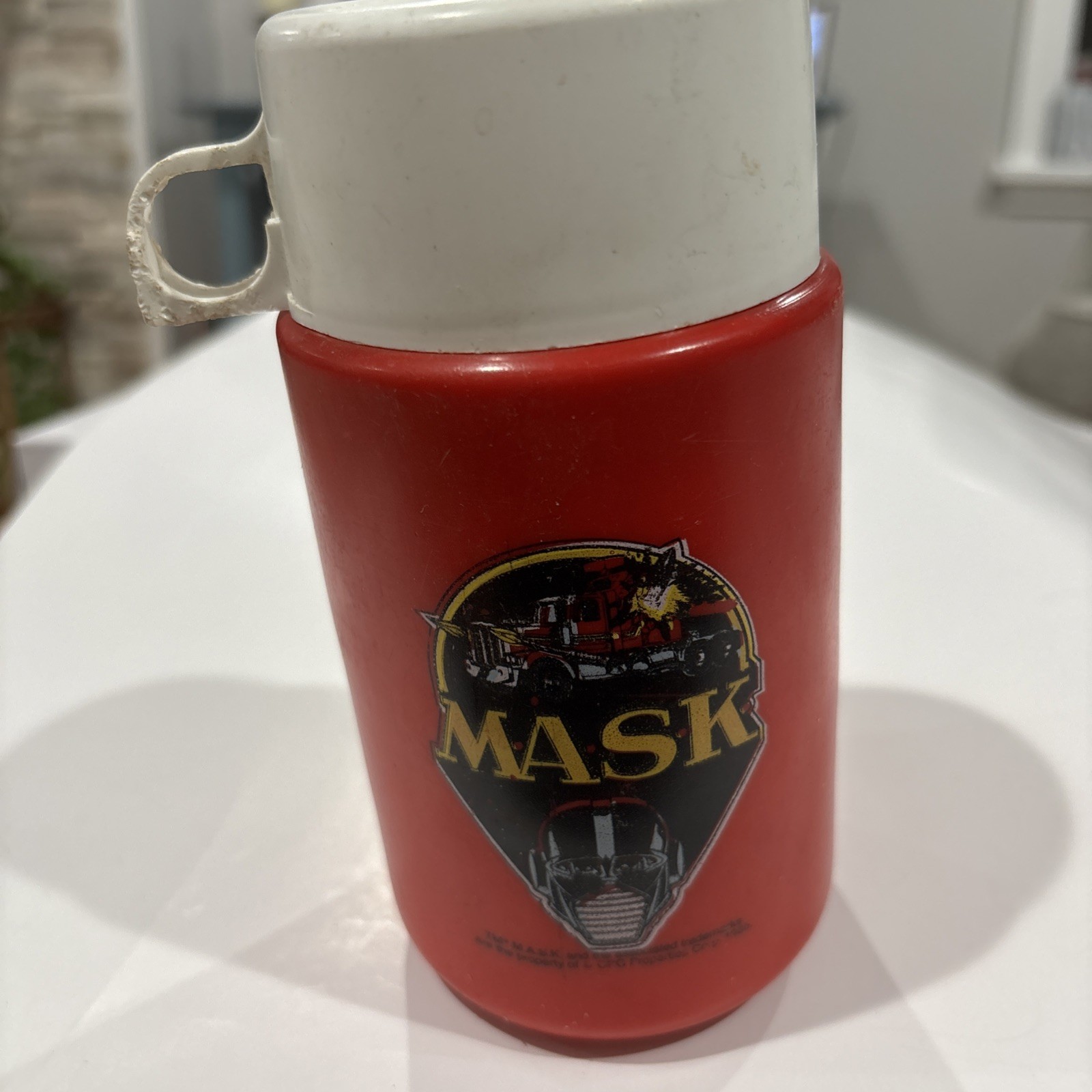 Vintage 1985 M.A.S.K Lunch Box Thermos Only 1985  MASK Toys Cartoon