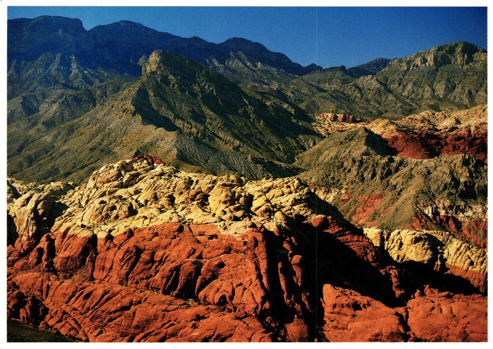 Process Of Erosion La Madre Mountains Red Rock Canyon Nevada Postcard