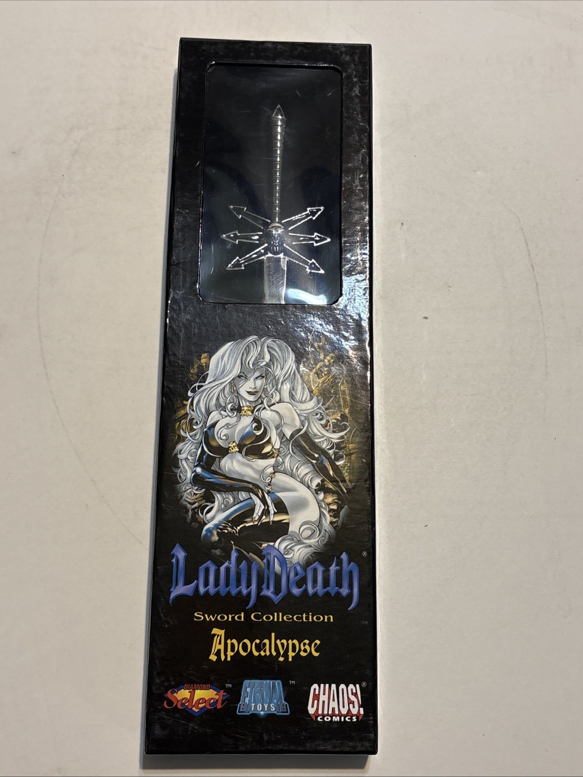 Lady Death Sword Collection Apocalypse Miniature Diamond Select Chaos Comics NIB
