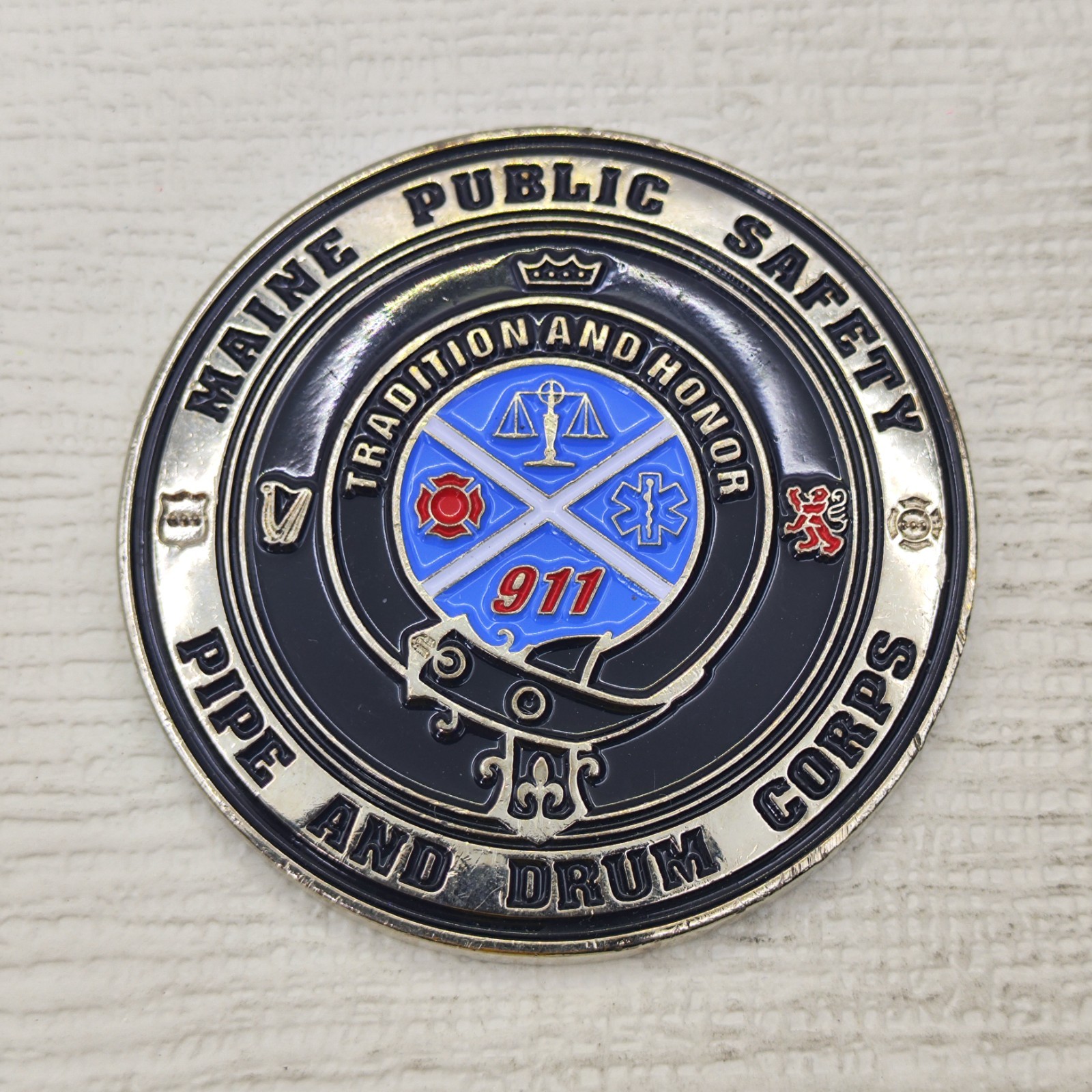 Maine Public Safety Challenge Coin