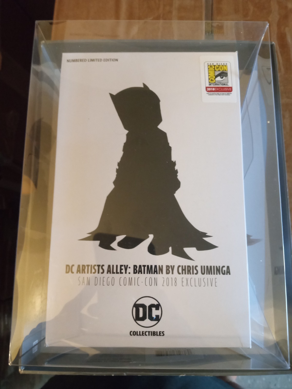 2018 SAN DEIGO C.C. EXC. DC ARTIST ALLEY BATMAN BY CHRIS UMINGA (B/R) (W/ PROT)