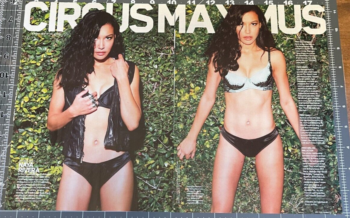 2010 Print Ad Naya Rivera Sexy Brunette Actress on Glee Lingerie Bikini