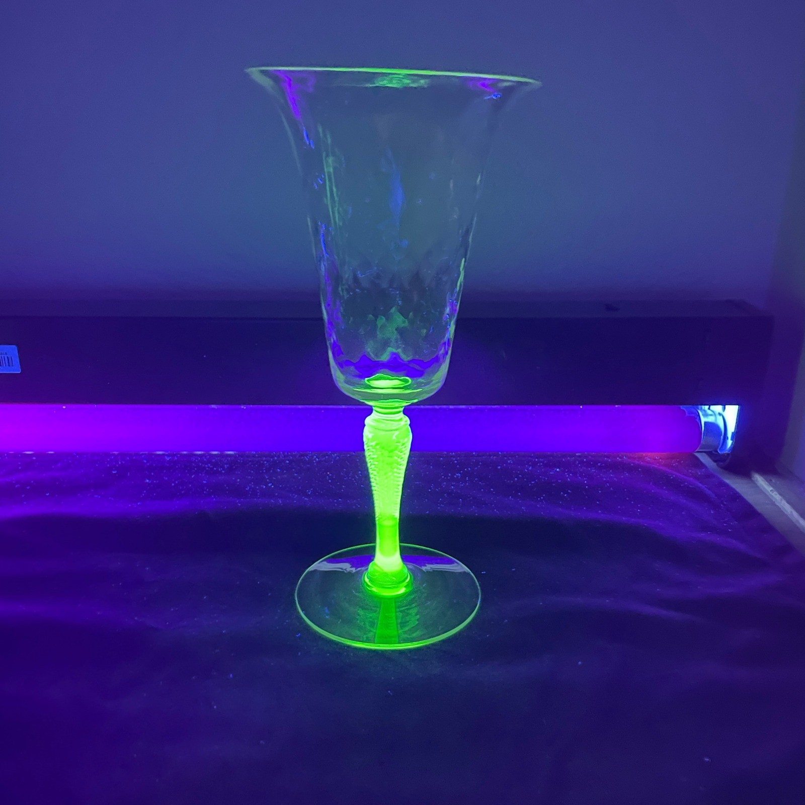 Vintage Tiffin Franciscan Optic Water Goblet 8\