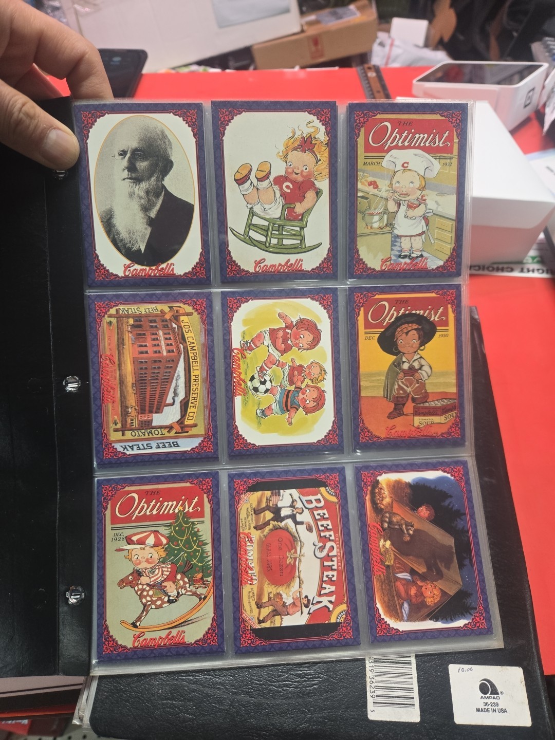 Campbells Soup Collection 72 Trading Card Set 1995 With Binder Lot Campbells Soup Collection 72 Trading Card Set 1995 With Binder Lot