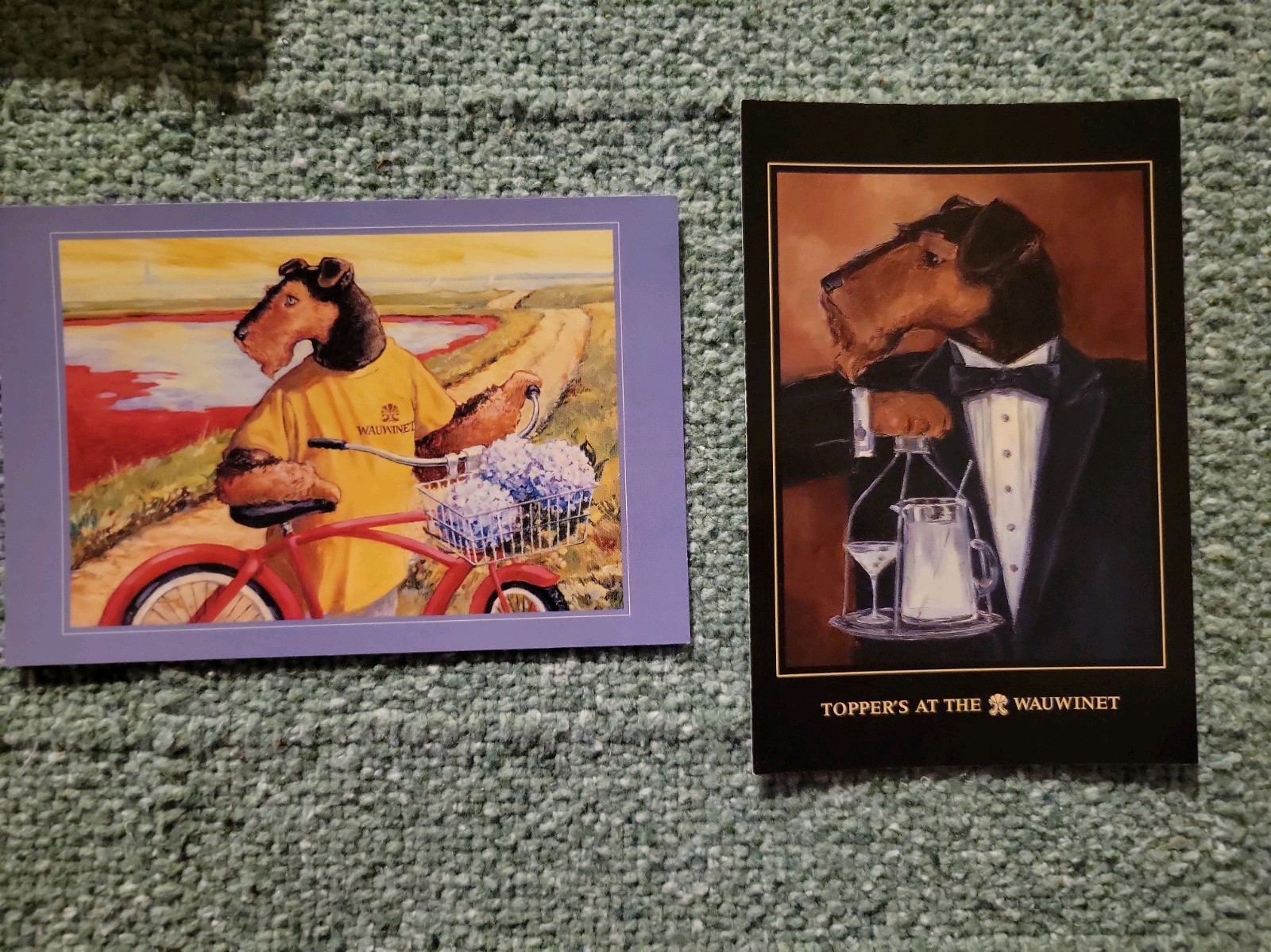 Vintage Nantucket Wauwinet House Toppers Restaurant Postcards - Unused Lot Of 2