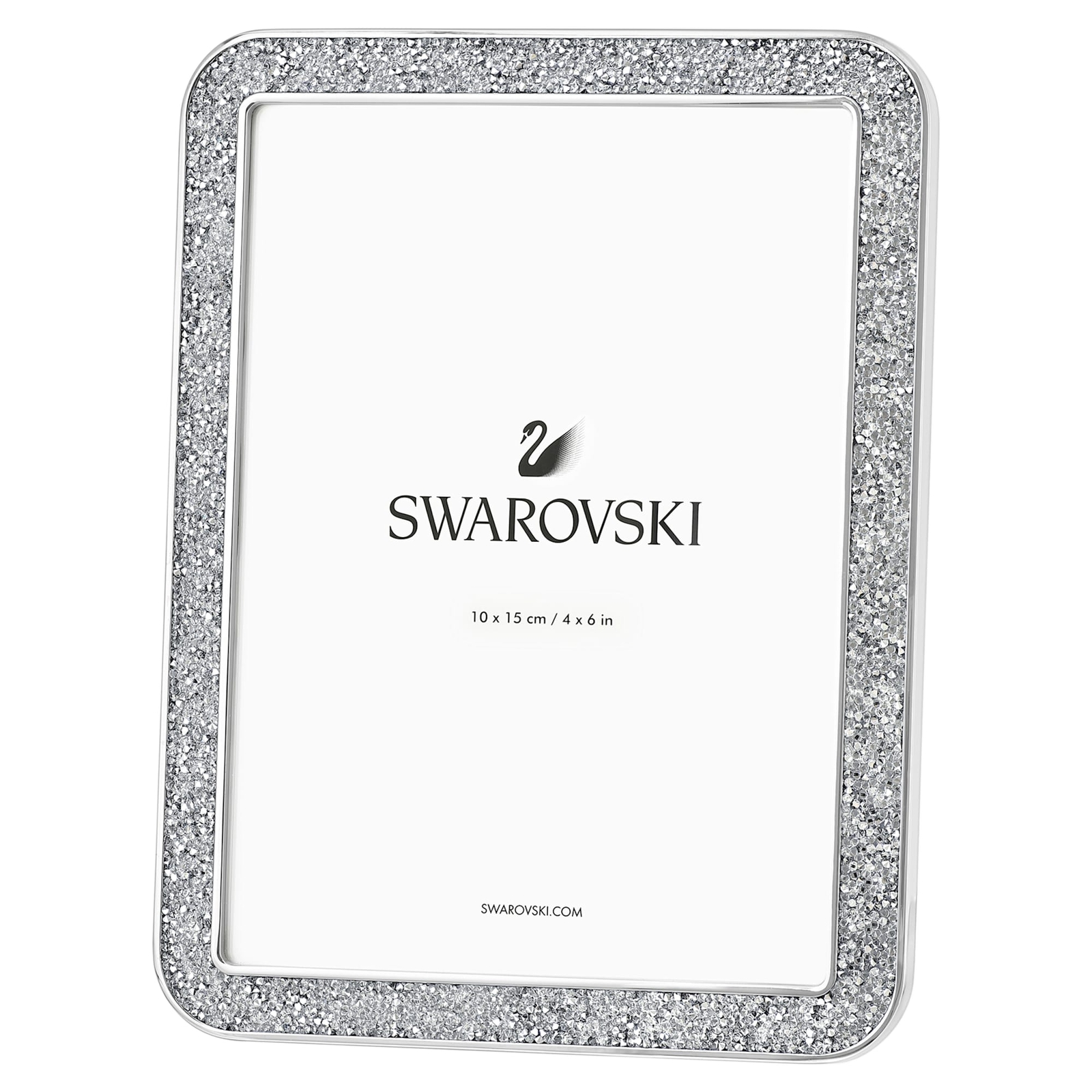 Swarovski Minera Picture Frame 4x6 Small, Silver Tone, Designer Thomas Feichtner
