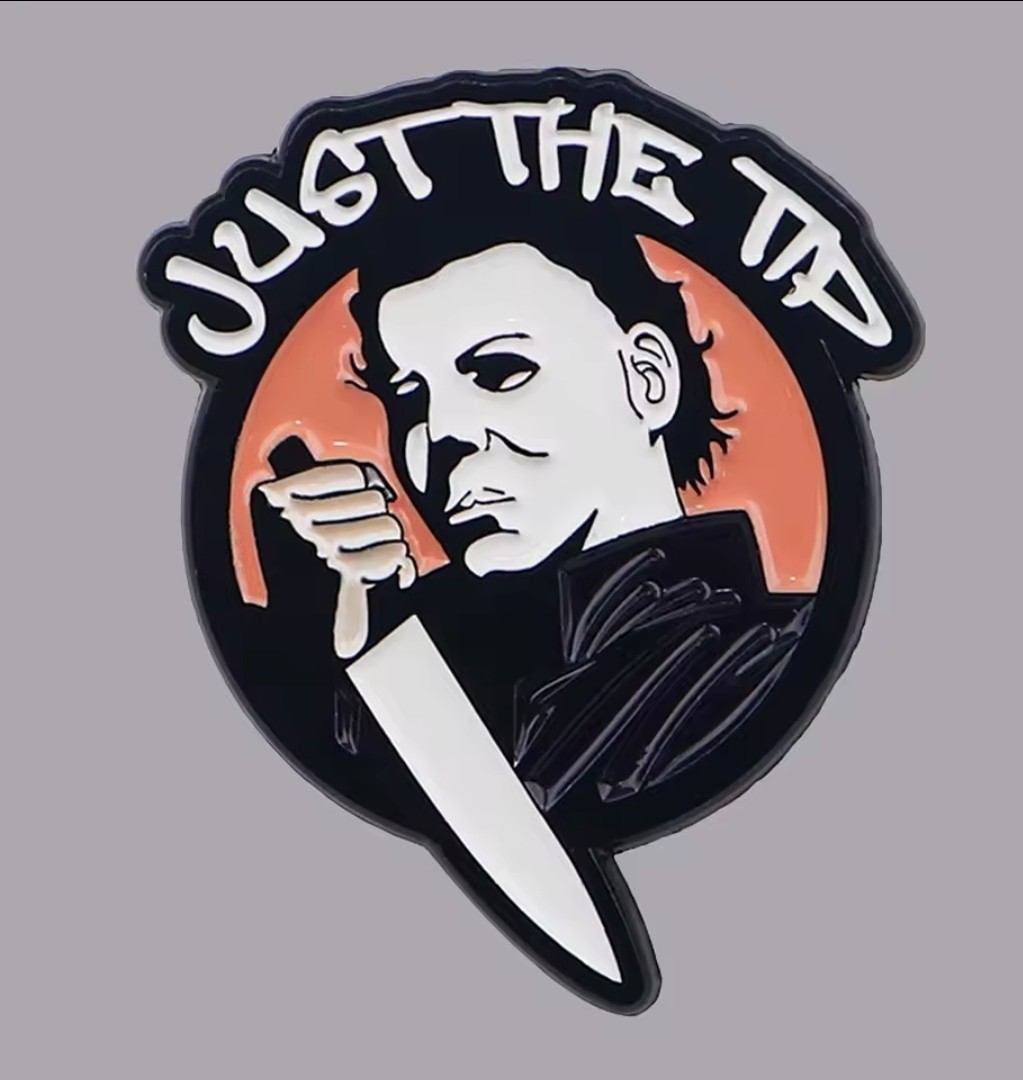 New Michael Myers Just The Tip Enamel Lapel Hat Pin Horror Movie