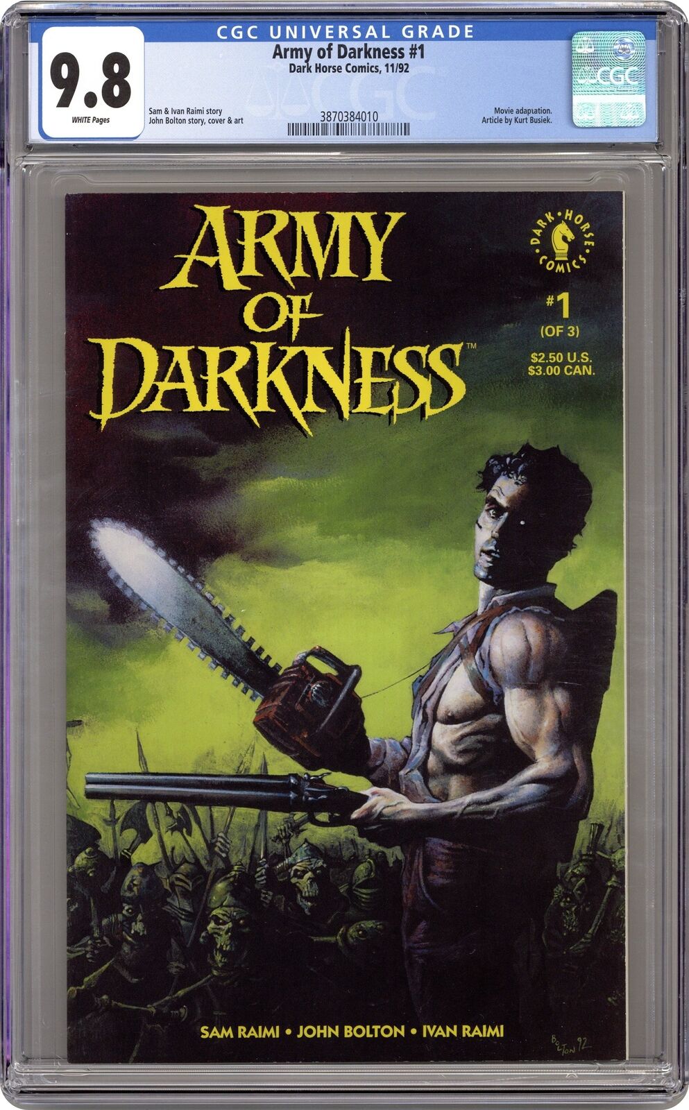 Army of Darkness #1 CGC 9.8 1992 3870384010