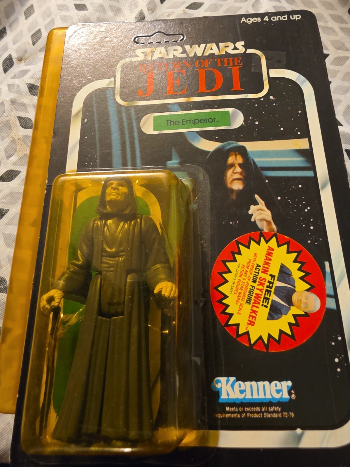 VINTAGE Star Wars ROTJ The Emperor Kenner Action Figure –  #71240 Unpunched 1984