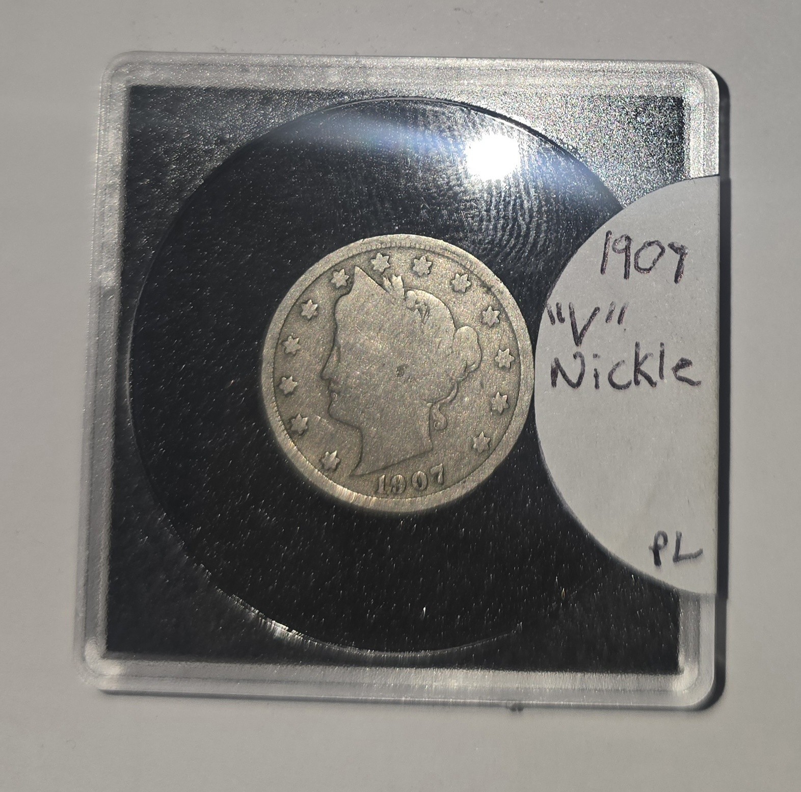 Rare 1907 Liberty V with Braids Nickel 5c piece Unique Nice