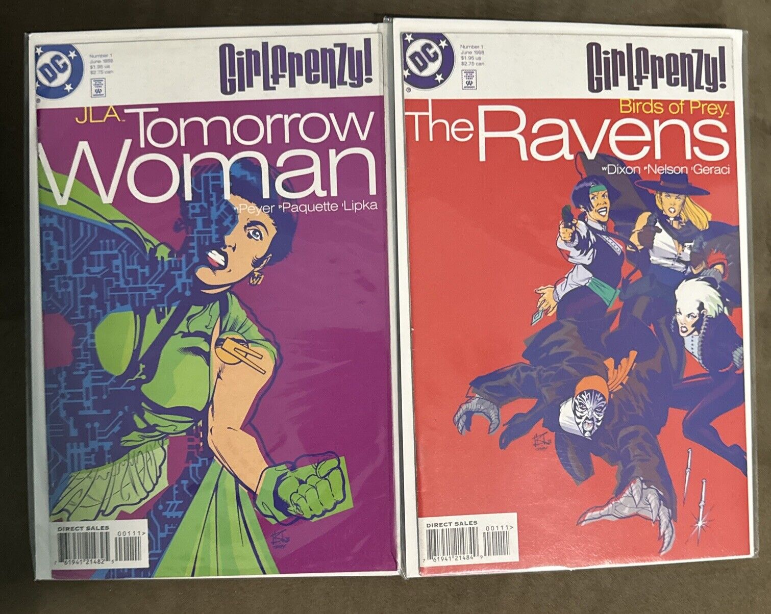 DC Comics GIRL-FRENZY #1 - JLA: Tomorrow Woman and the Ravens.   C10