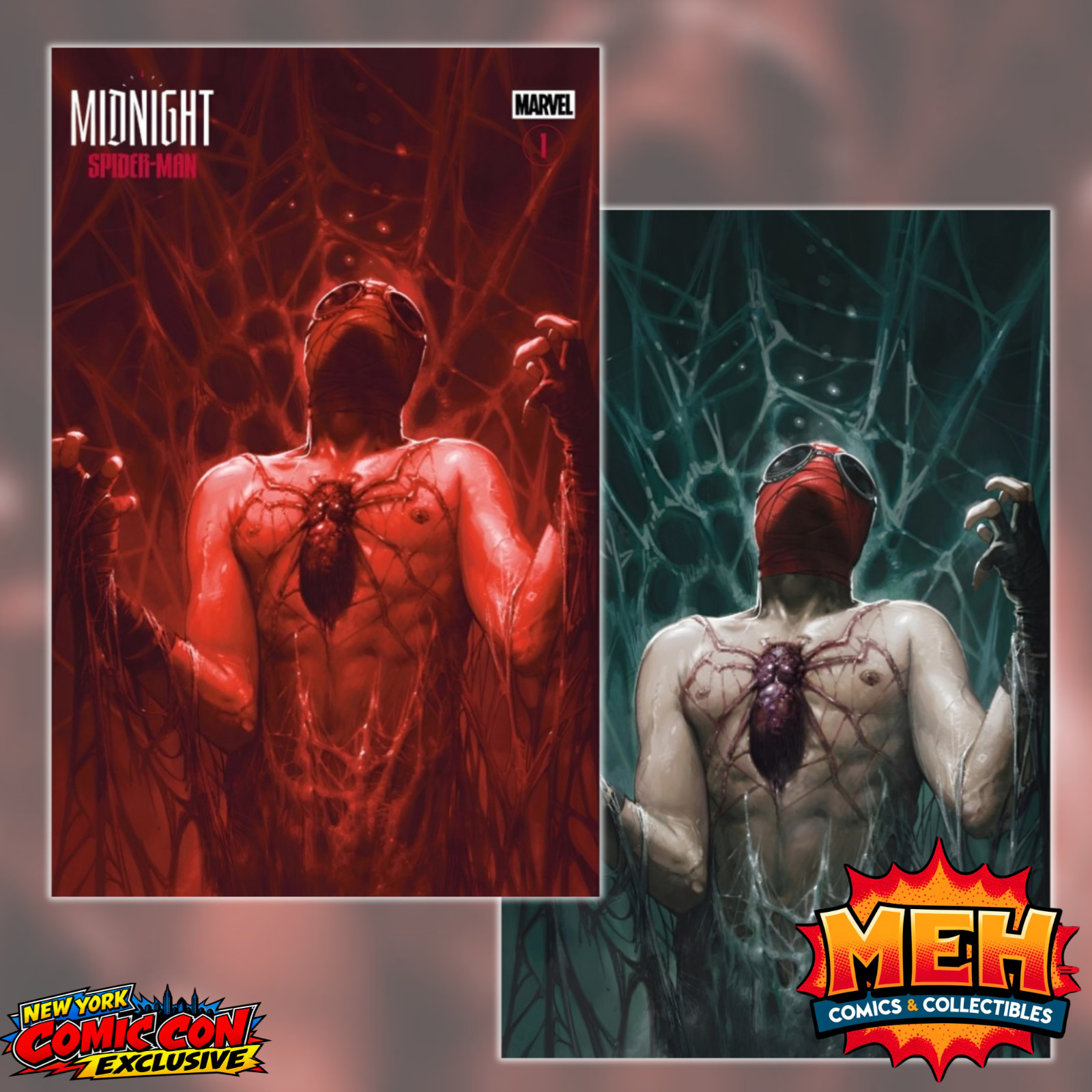 Midnight Spider-Man #1 - Davide Paratore - NYCC Trade & Virgin Set (2026)