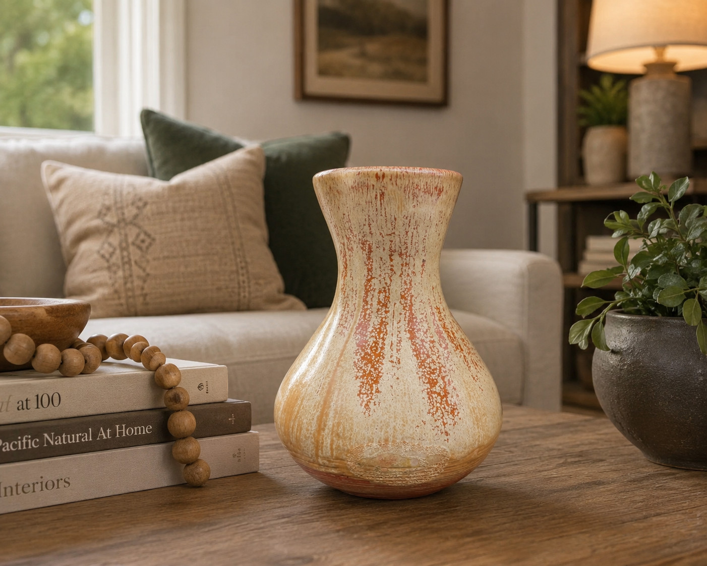 Vintage KBB Studio Pottery Vase 1974 Hand Thrown Drip Glaze Art Pottery 7