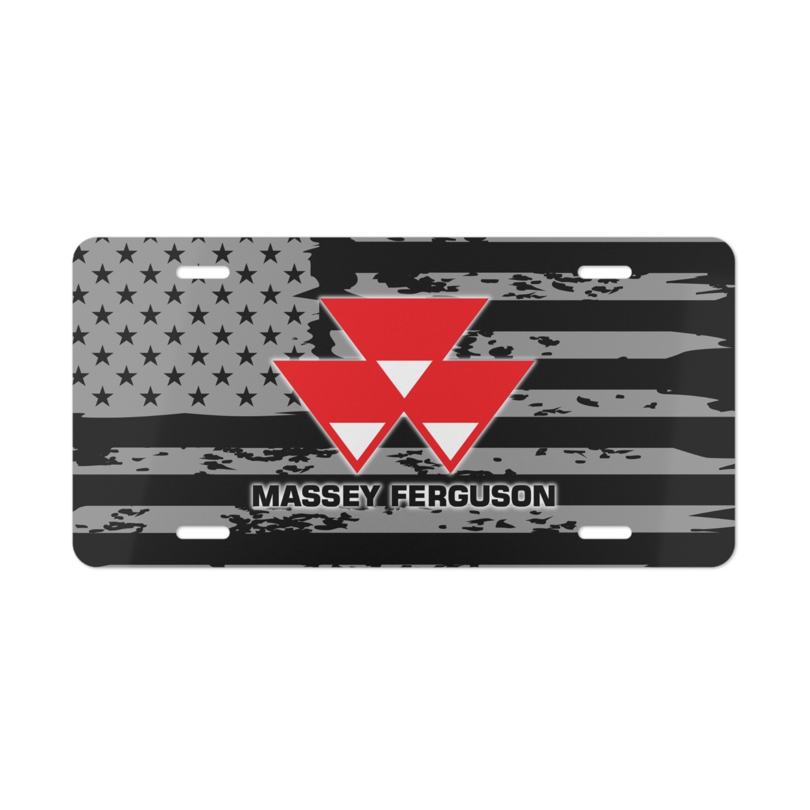 For Massey Ferguson Tractor Fans BW USA License Plate Auto Car Tag