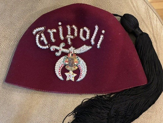 Vintage Tripoli Shriners Fez - Masonic Green Bay