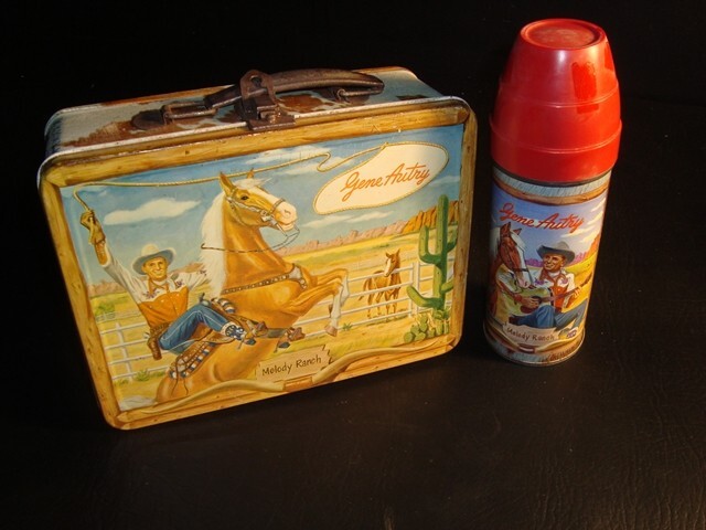 1954 Gene Autry Melody Ranch Lunch Box w/Thermos - #35